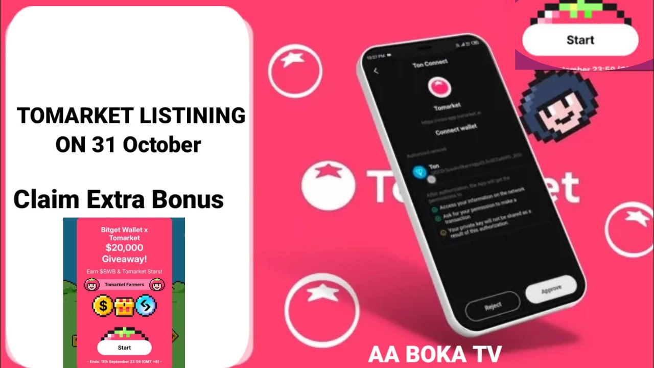 Tomarket Listining on 31 October Claim Extra Bonus