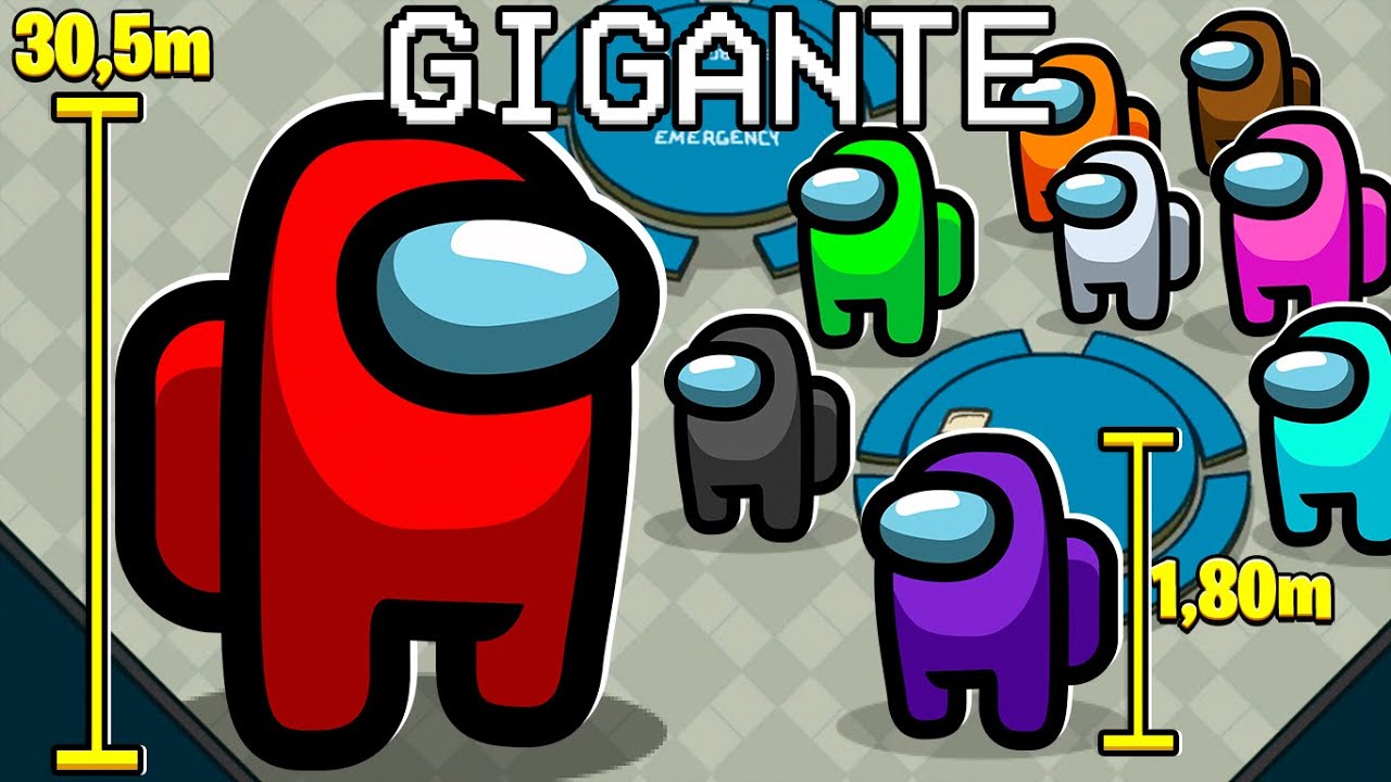 o impostor é GIGANTE no Among us!