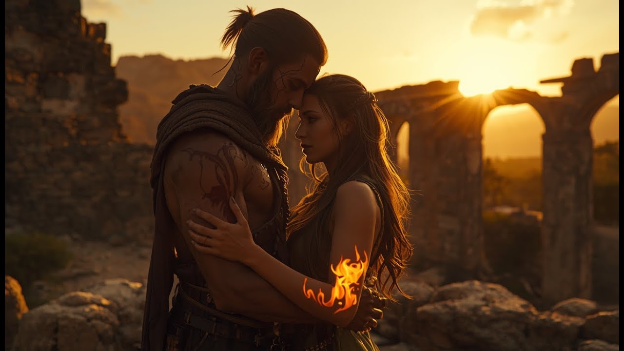 He was cursed to burn everything… except her 🔥❤️