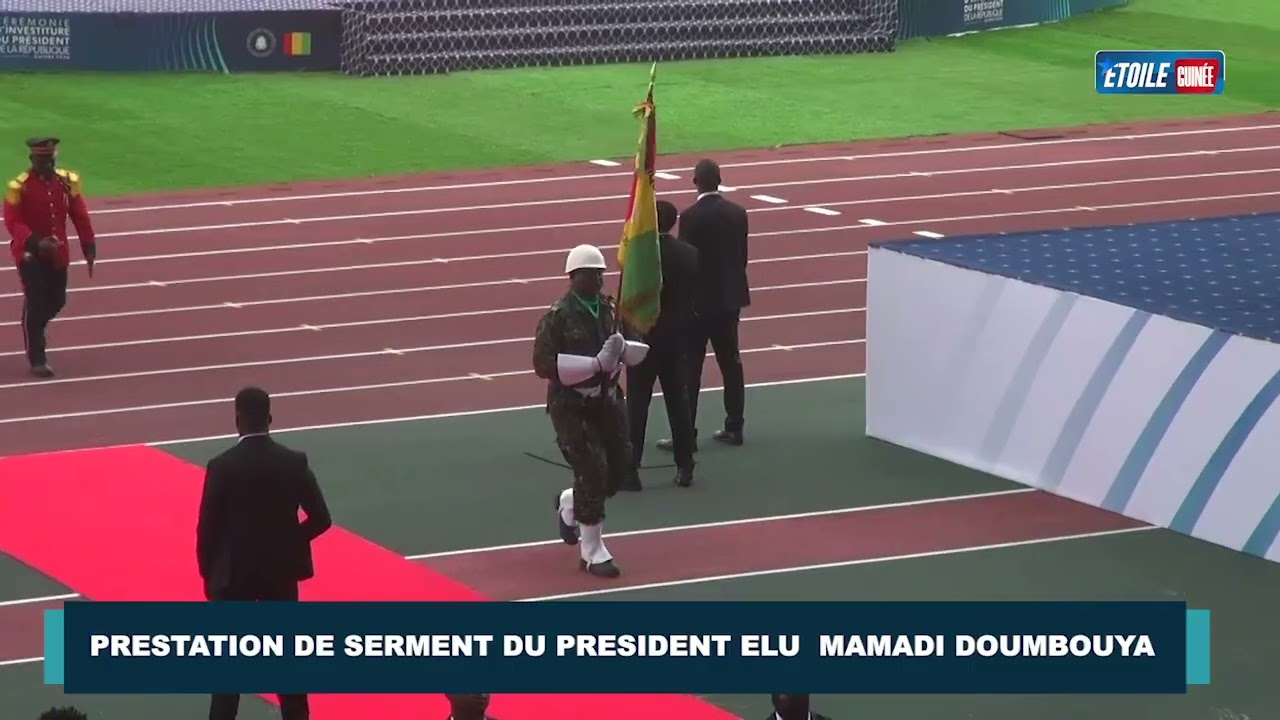 LA PRESTATION DE SERMENT DU PRESIDENT ELU  MAMADI DOUMBOUYA