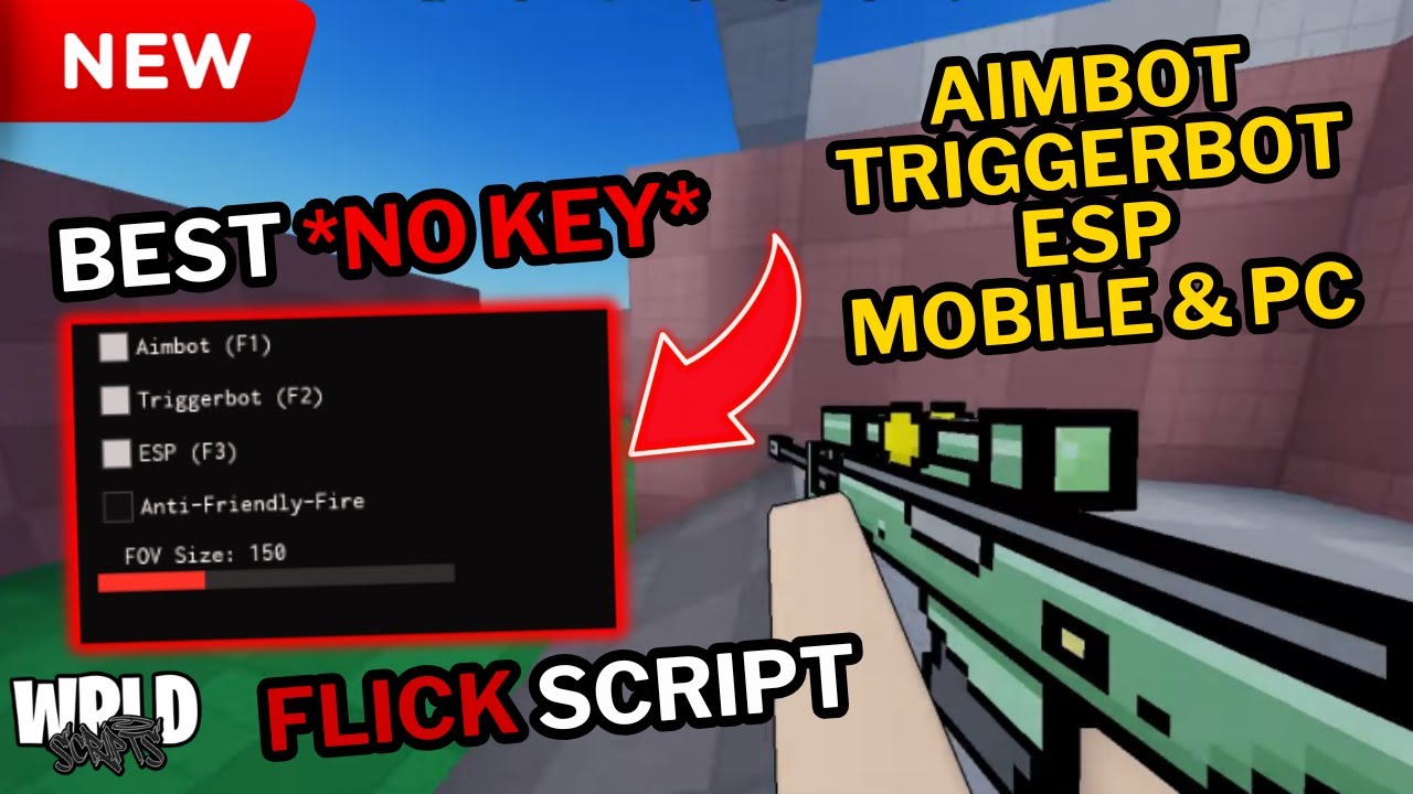 Flick Script *NO KEY* | Aimbot, Triggerbot, ESP & More | Mobile & PC | Pastebin | Undetectable Hack