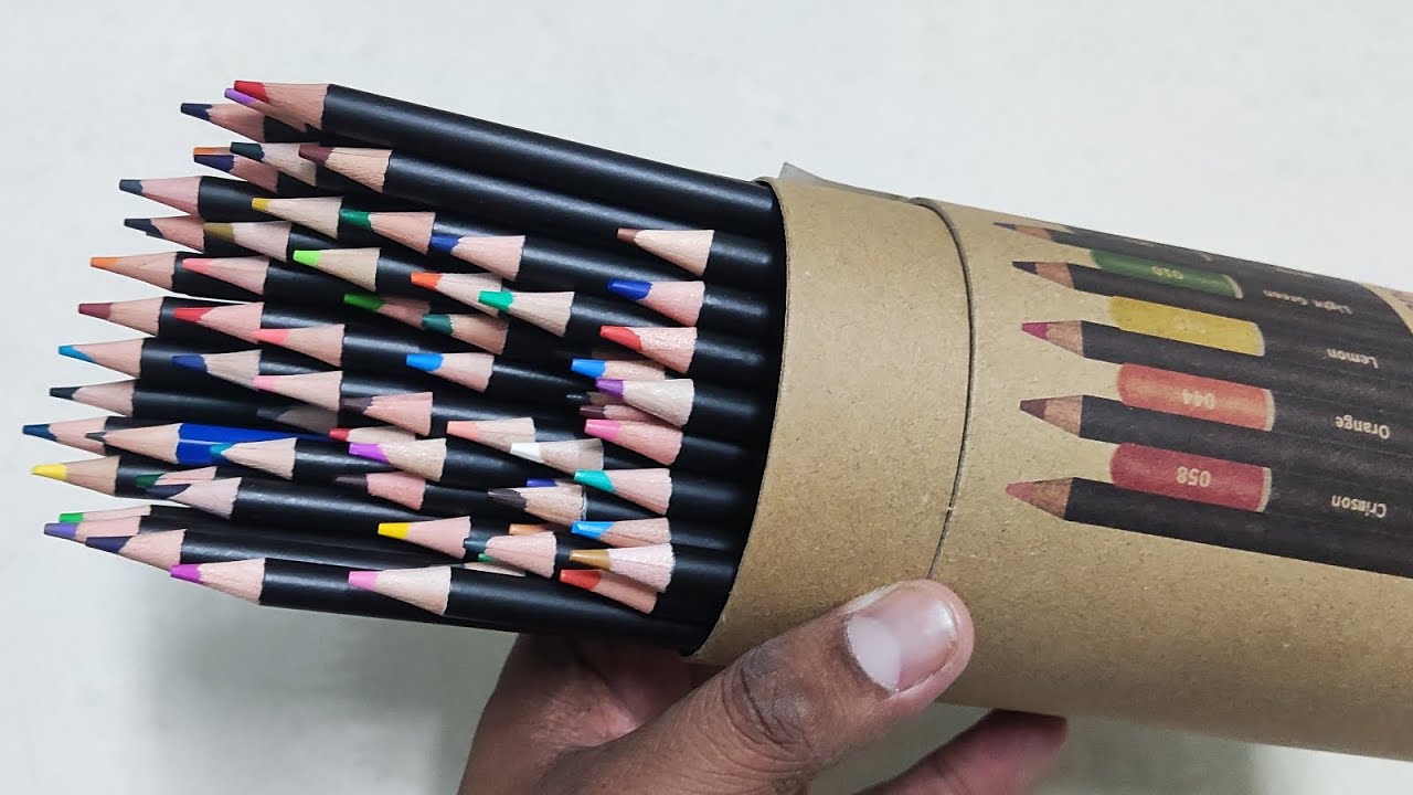 My Best Colours 😲Corslet 75 Pc Oil Based Pencil Colours 💯 Stationery Kit Unboxing