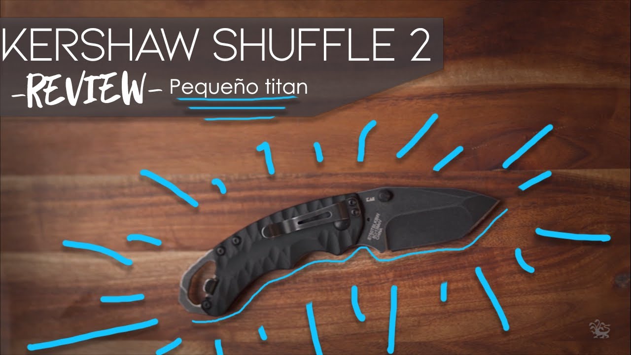 Pequeño titan? - Kershaw Shuffle II - 8750TBLKBW -  Black BlackWash EDC
