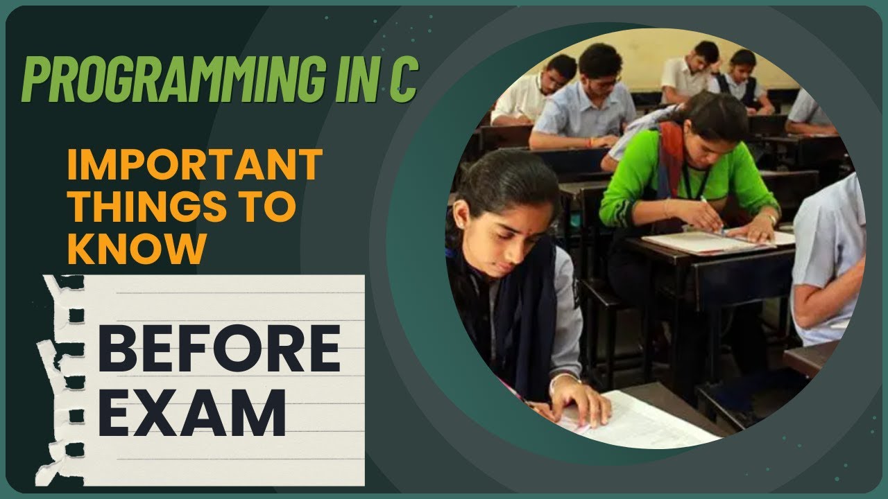 Know Before EXAM