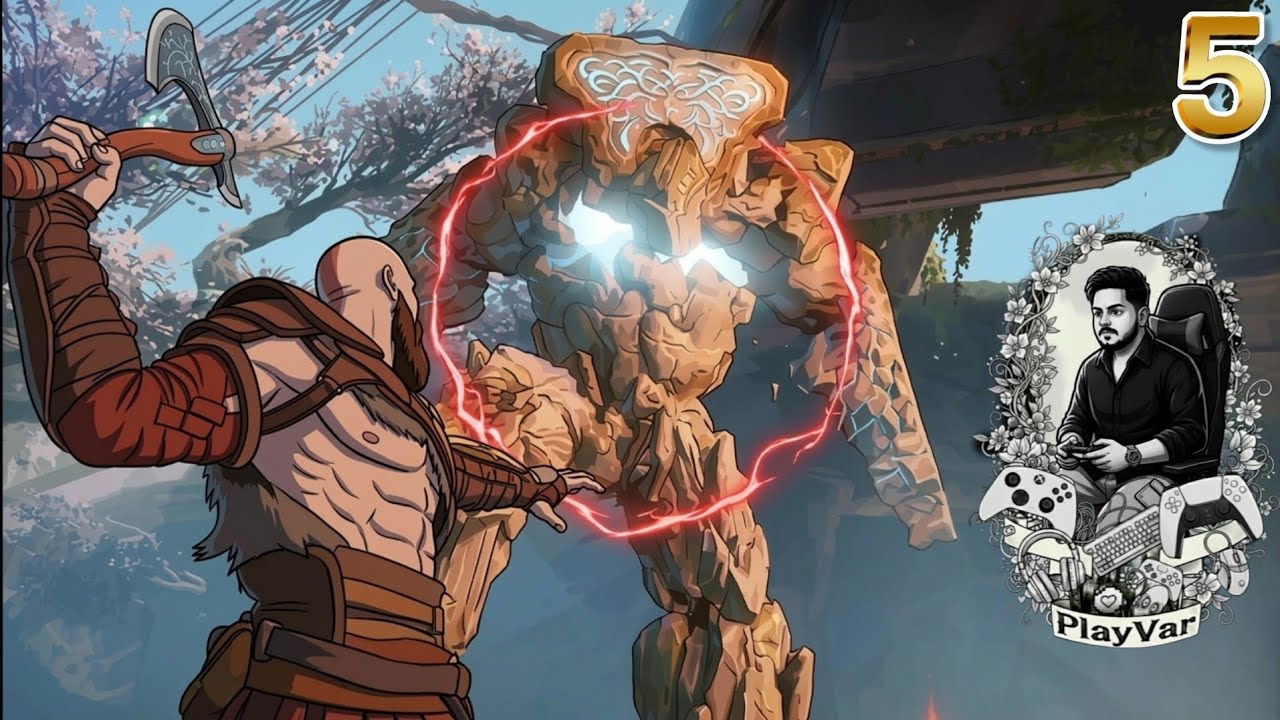 GOD vs GOLEM (Stone Ancient) 🗿 | The Battle for the Mountain | God of War Episode 5 | PlayVar |