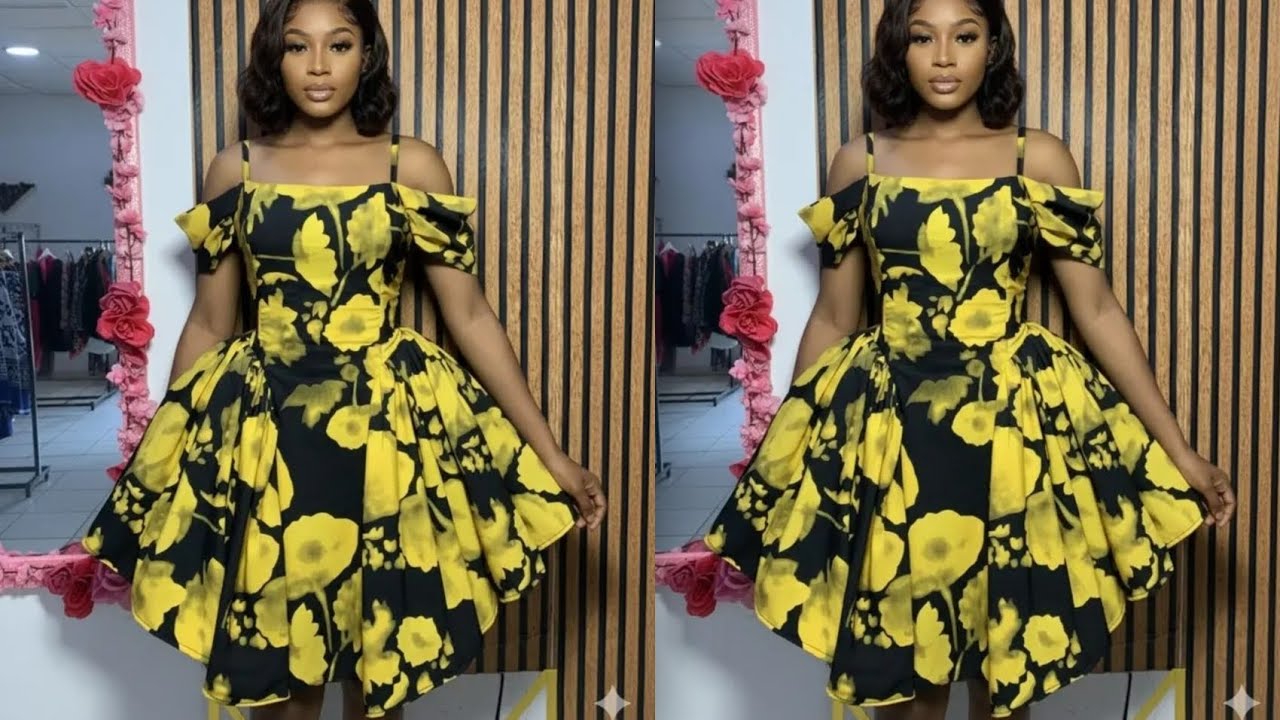How to cut a stylish bustier dress with side  gathers ( 💯 Bigginers friendly) 