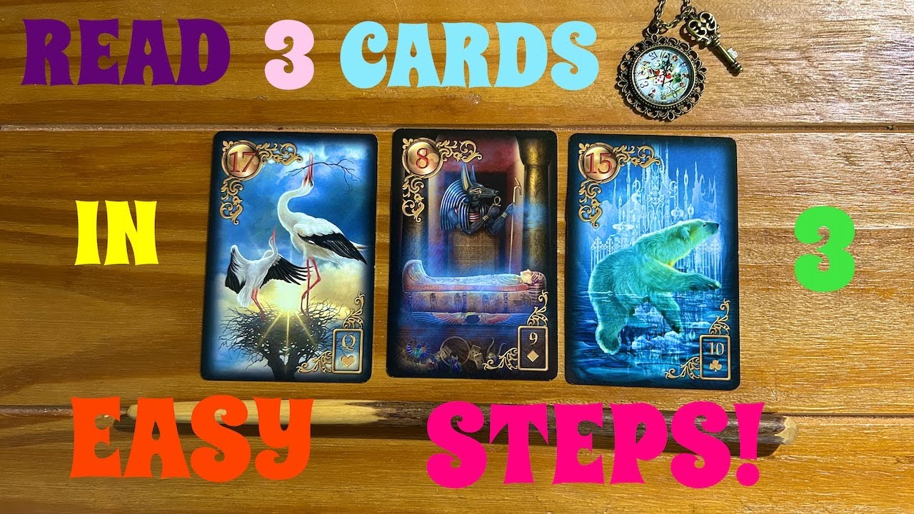 READ 3 CARDS IN 3 EASY STEPS! PETIT LENORMAND INTERPRETATION LESSON