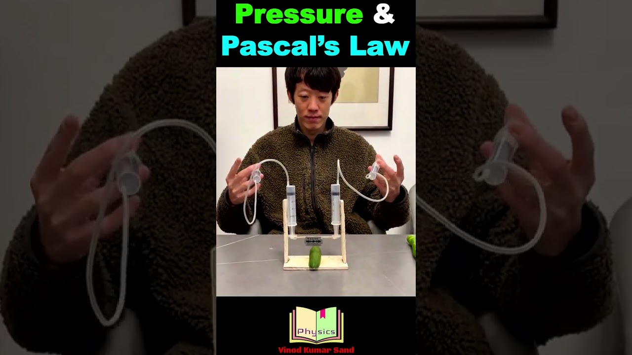 Pressure and Pascal's law #physics #fluid #pressure