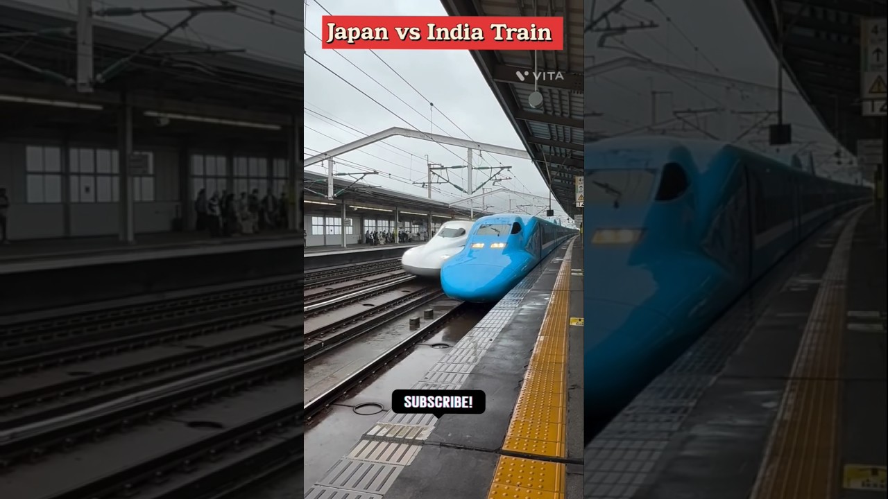 japan vs india train comparison #shorts #trending #train #gopirailworld