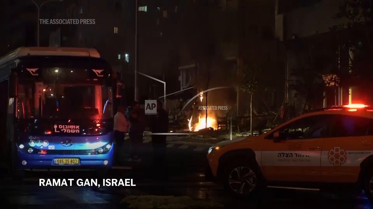 Several injured in Israeli town of Ramat Gan after rocket attack launched from Lebanon