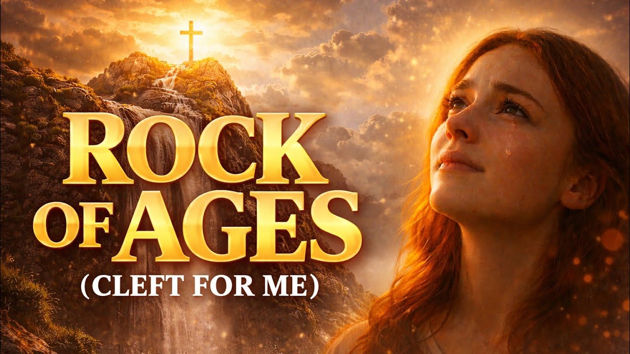 Rock of Ages(Lyric Video) | Powerful Christian Hymn for Prayer & Worship