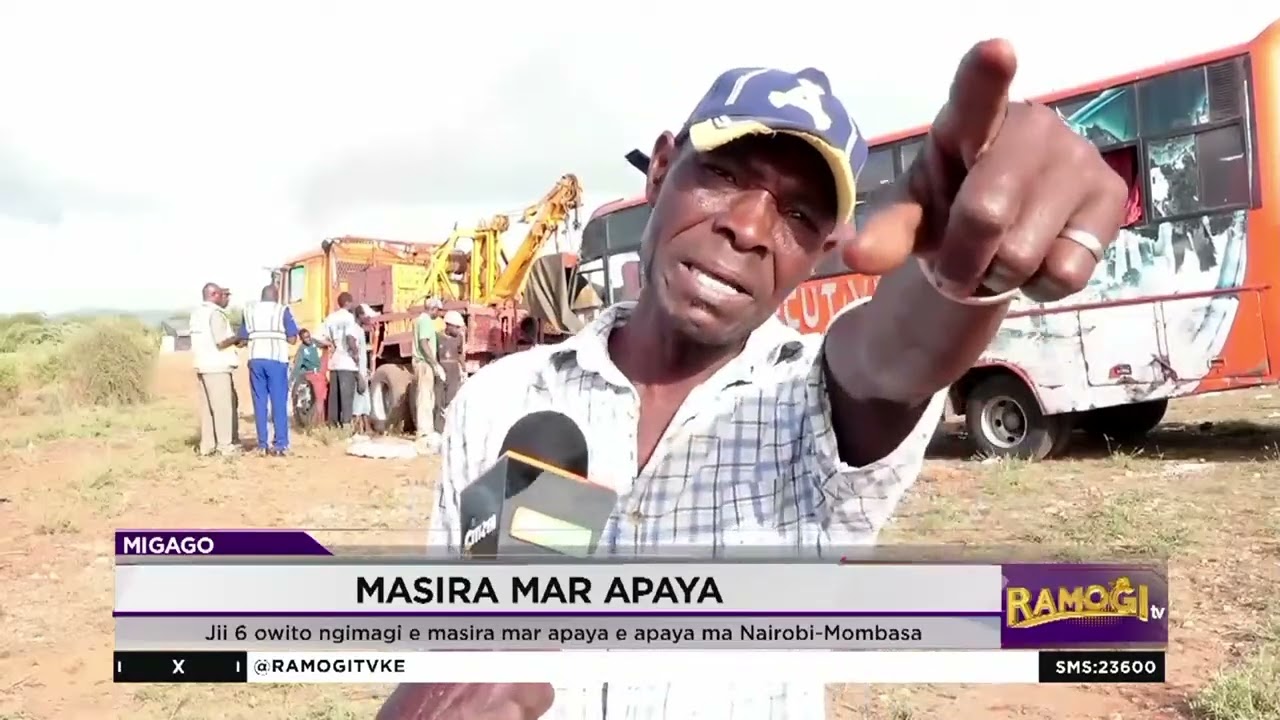 Jii 6 otho e masich apaya Nairobi-Mombasa road | #RamogiTV