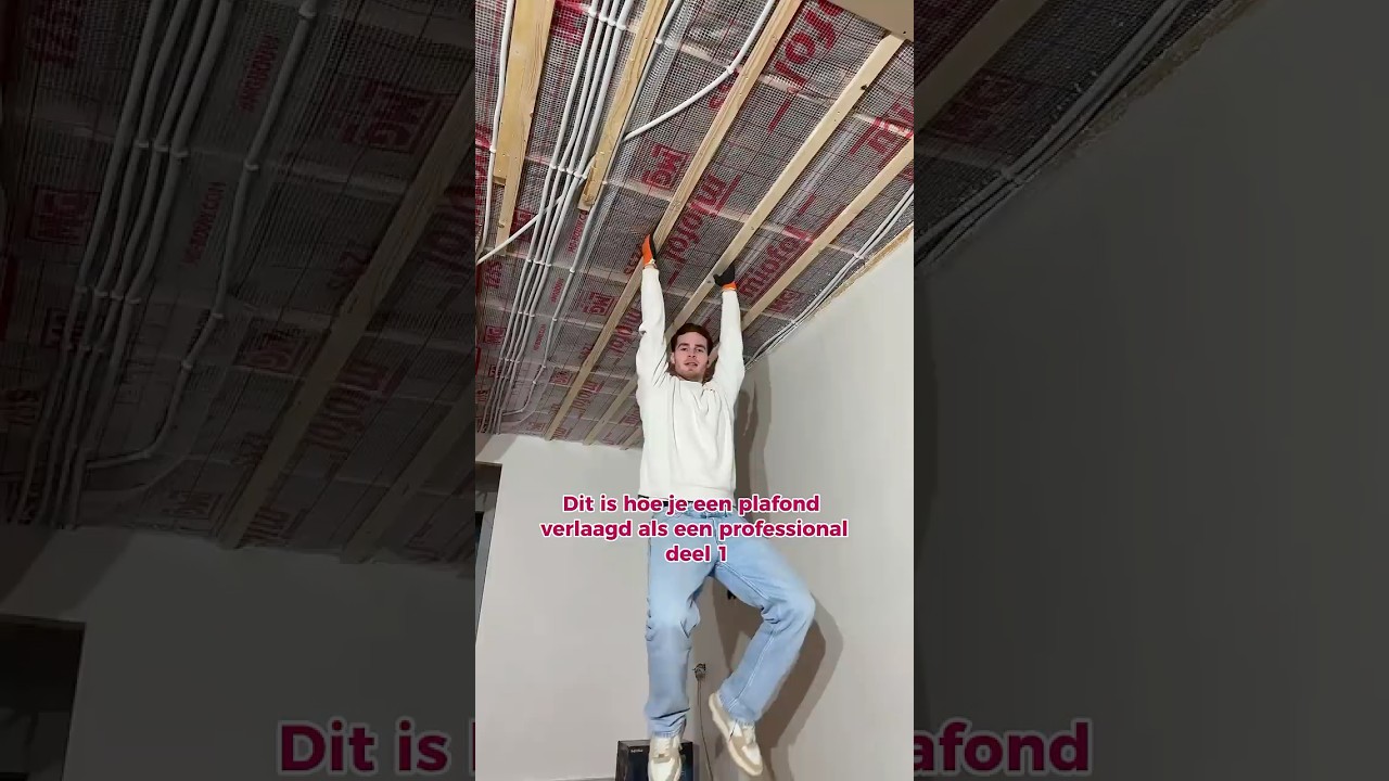Verlaagd plafond deel 1: hoogte bepalen. #diy #timmerman #Hout