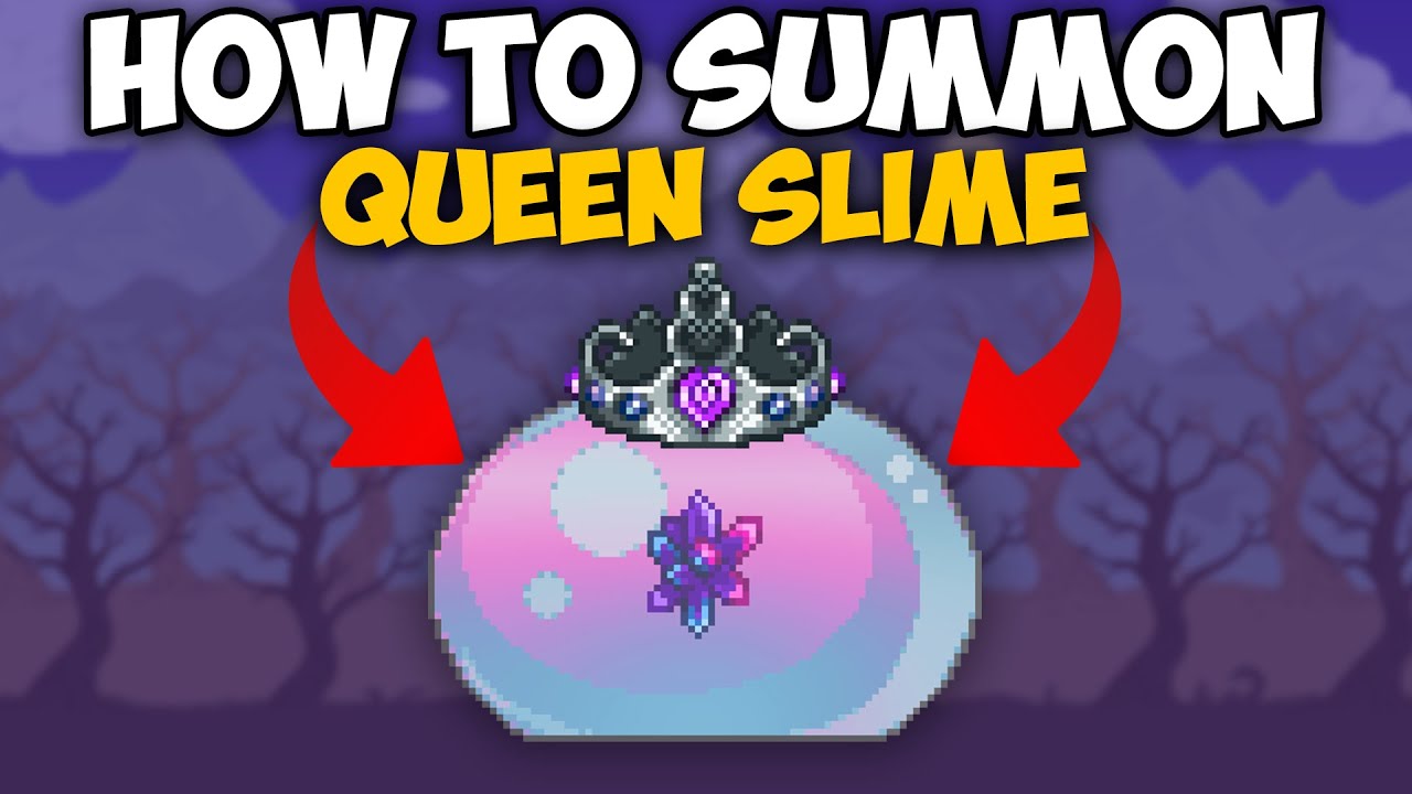 Terraria How To Summon Queen Slime and Get Gelatin Crystal