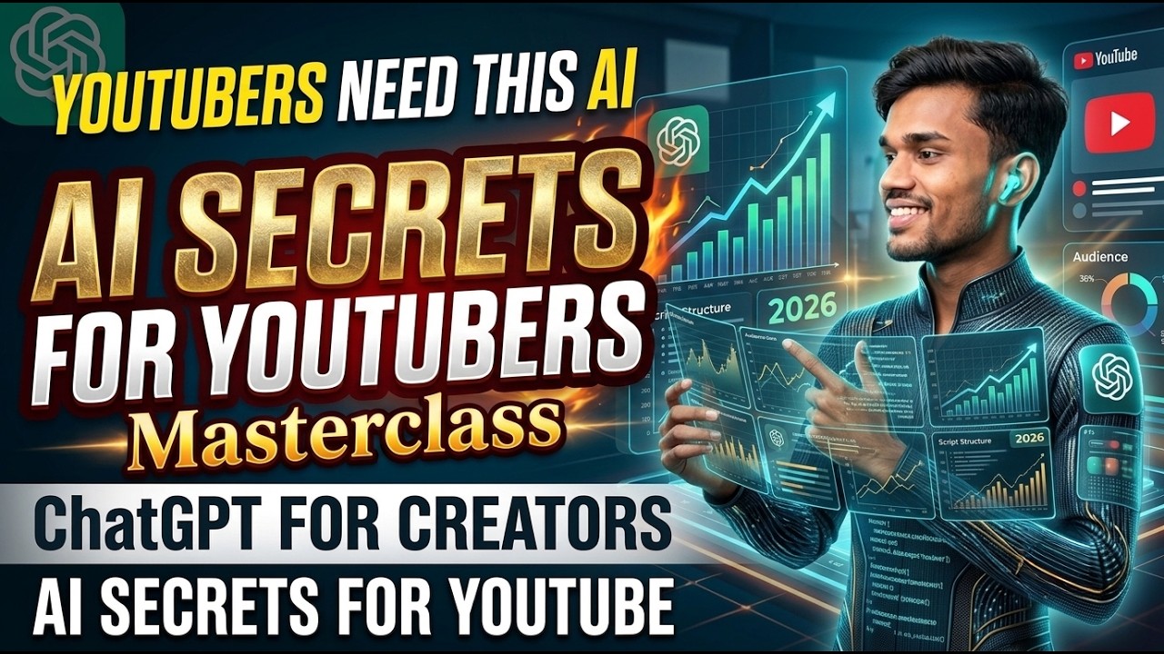 How YouTubers Use AI  to Grow Faster (2026) | Complete AI Masterclass English