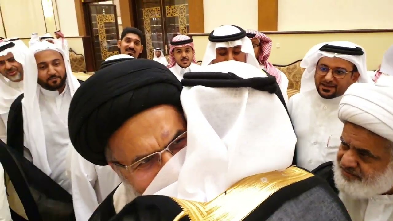 تهنئة آية الله الشيخ علي الدهنين و سماحة العلامة السيد هاشم الهاشمي  ١٤٤٣/١٢/٣هـ