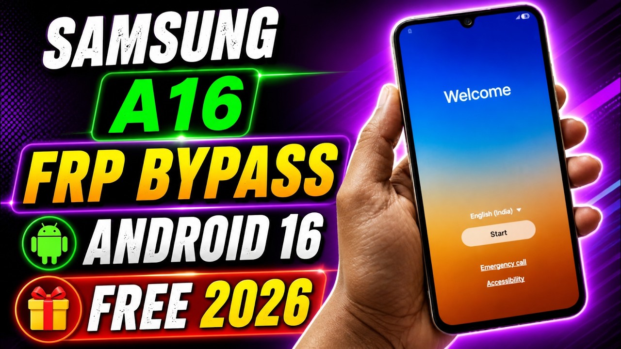 Samsung A16 FRP Bypass 2026 Android 15-16 | Samsung A16 Google Account Unlock 2026 | Free Tool 2026