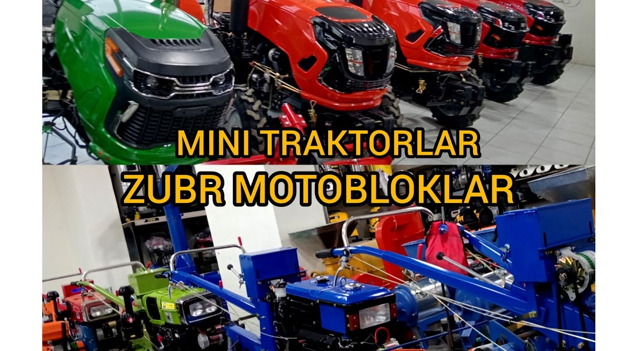 MINI TRAKTORLAR va ZUBR MATABLOKLAR toliq video abzor   ☎️☎️ 88.205.14.24