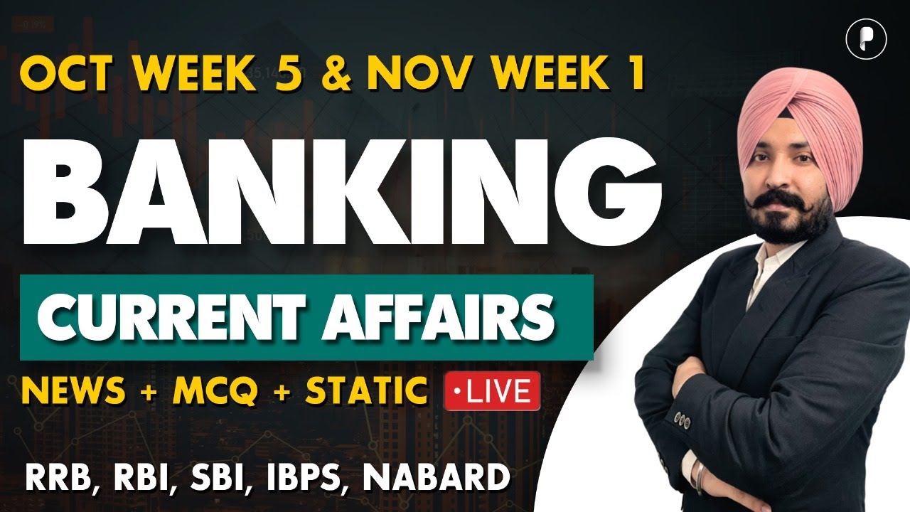 Weekly Banking Current Affairs | October Week 5 - November Week 1 | Parcham Classes