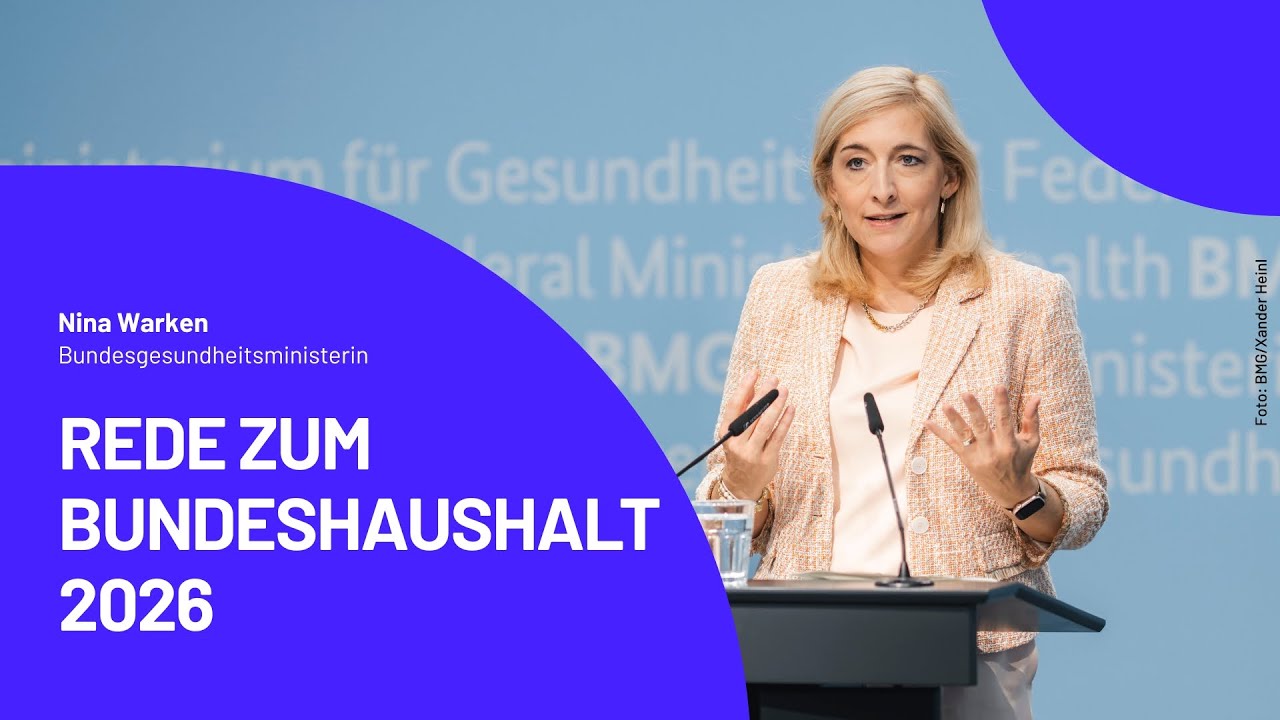 Bundesgesundheitsministerin Nina Warken zum Haushalt 2026