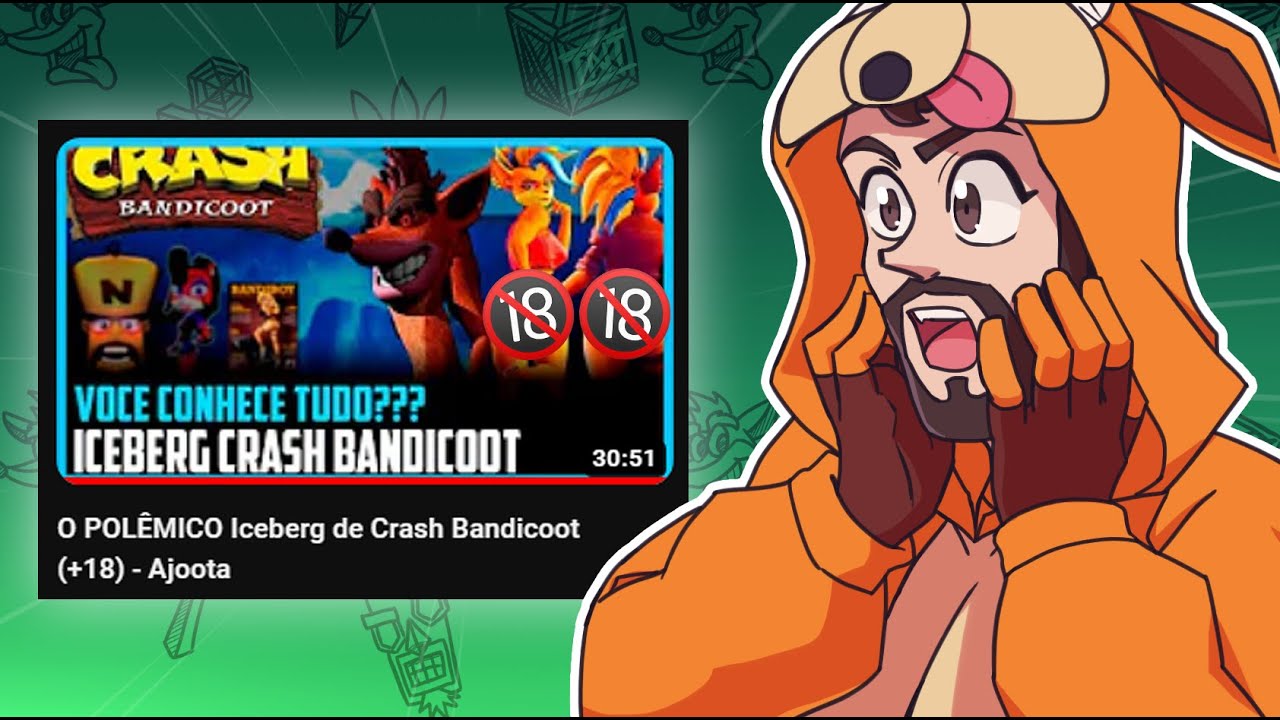 Gabs Reagindo ao POLÊMICO ICEBERG DE CRASH BANDICOOT (+18) (@ajoota98)