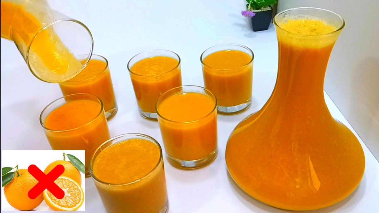 عصير 10دقائق السحري❗ خاتر بكمية كثيرة بدون برتقال🍊 بدون حليب 🥛بدون فلان من ألذ وأسهل مايكون/رمضان