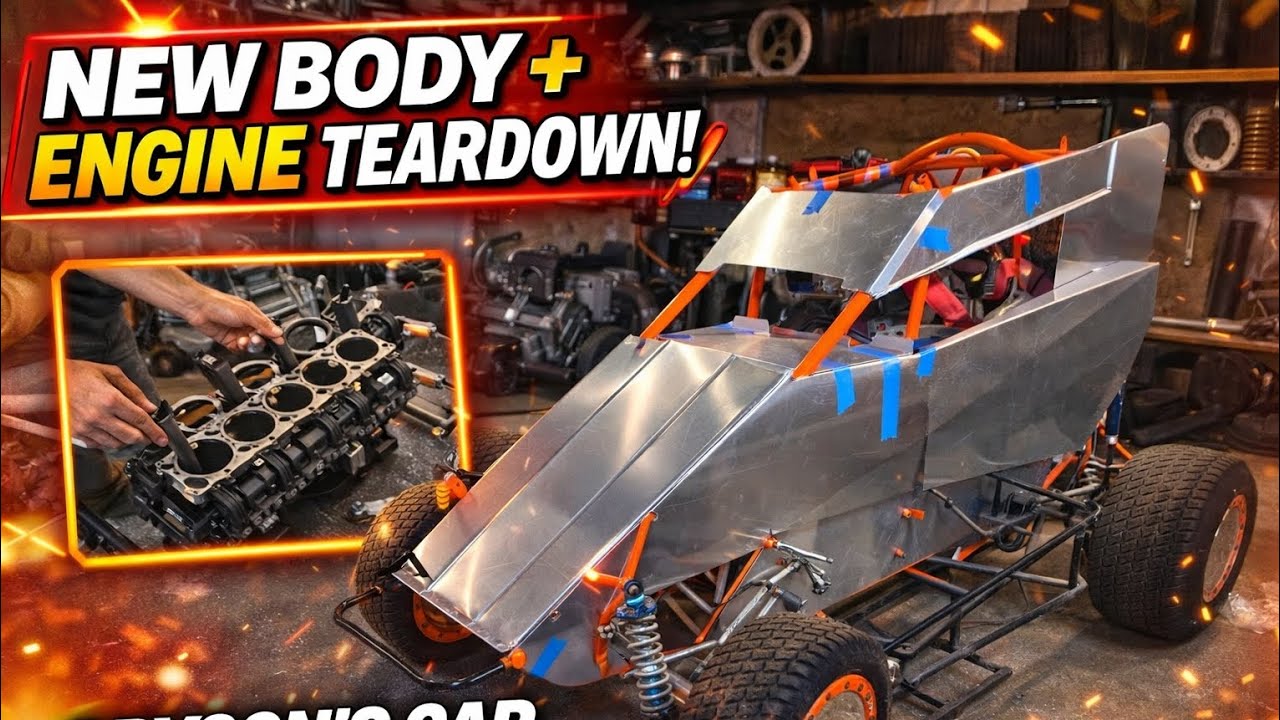 “New Micro Sprint Bodies + GSXR 600 Tear Down! Bryson’s Car Almost Race Ready!”