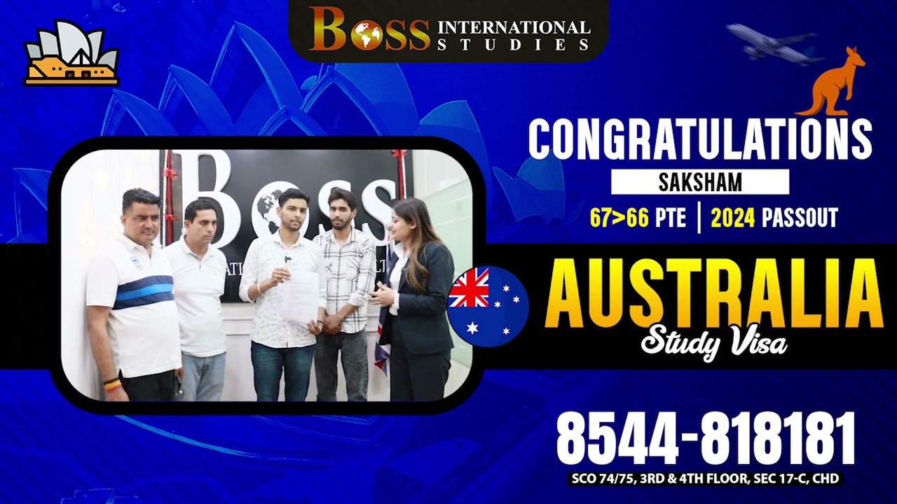 Saksham | Australia Study Visa | Client Review | Boss International Studies