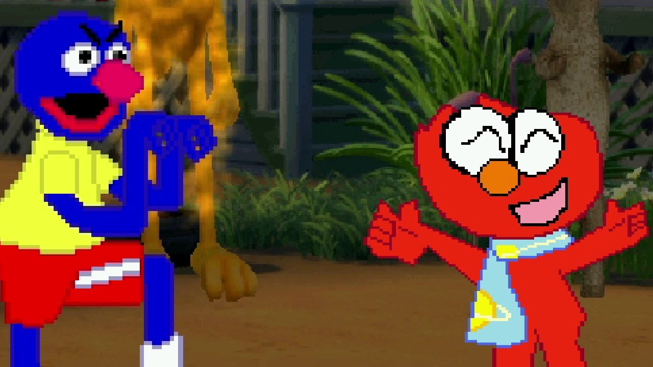 JimmySonic Mugen - Grover & Elmo Team Arcade Longplay