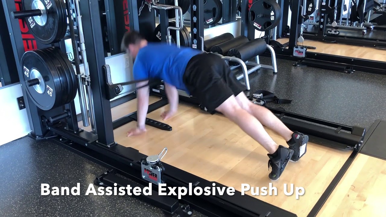 Band Assisted Explosive Push Up
