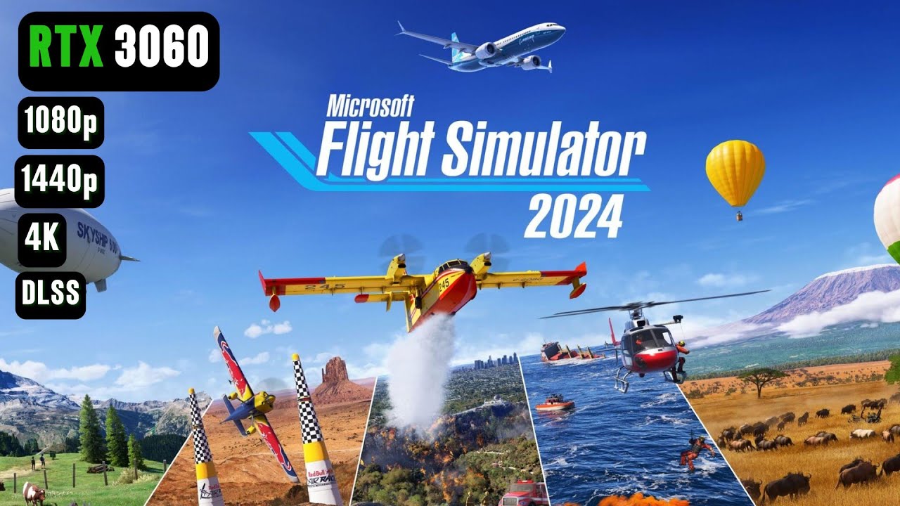 Microsoft Flight Simulator 2024 RTX 3060 FPS TEST | Flight Simulator 24 RTX 3060 & i5 12400F