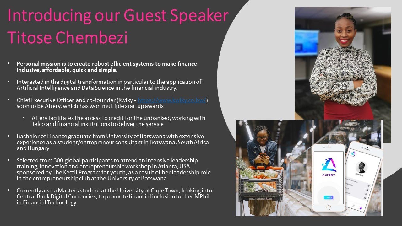 G4G YPC Cohort Session 5  - Titose Chembezi spoke on leadership and service