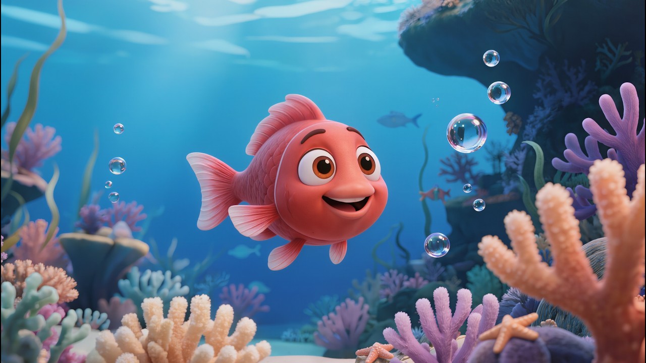 Kırmızı Balık Gölde🐠  | Emir ve Erva Şarkı Zamanı #kırmızıbalık