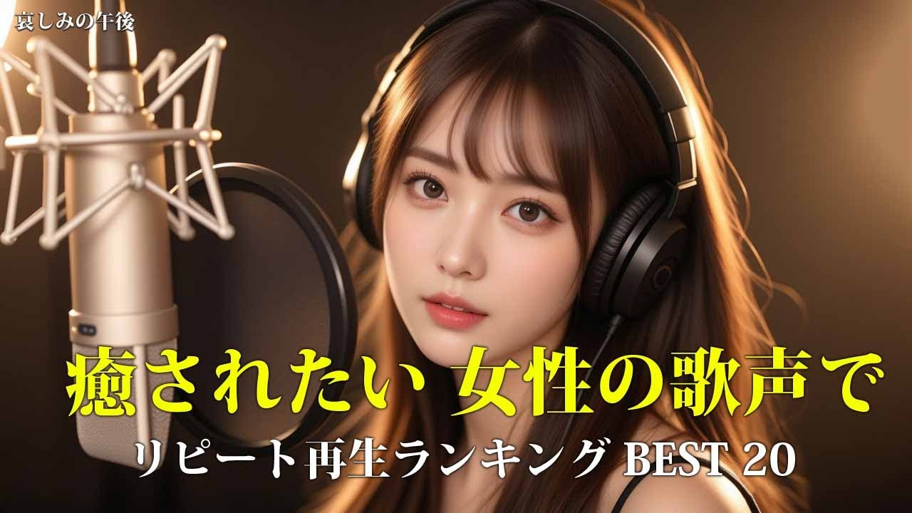 【2025年11月】 リピート再生ランキング BEST20｜女性の歌声で癒されたい｜癒し リラックス 作業用 BGM ｜日本語