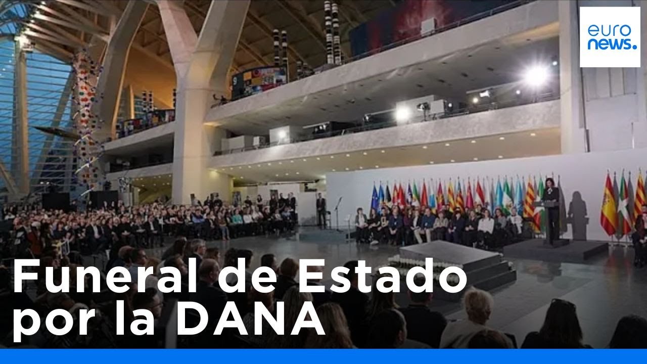 Felipe VI preside el funeral de Estado por la DANA, marcado por los abucheos a Maz&oacute;n