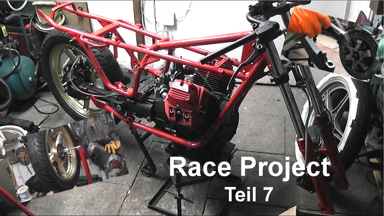 Winkeltrieb, Hinterrad und Hinterradbremse einbauen (Race Project - Teil 7)
