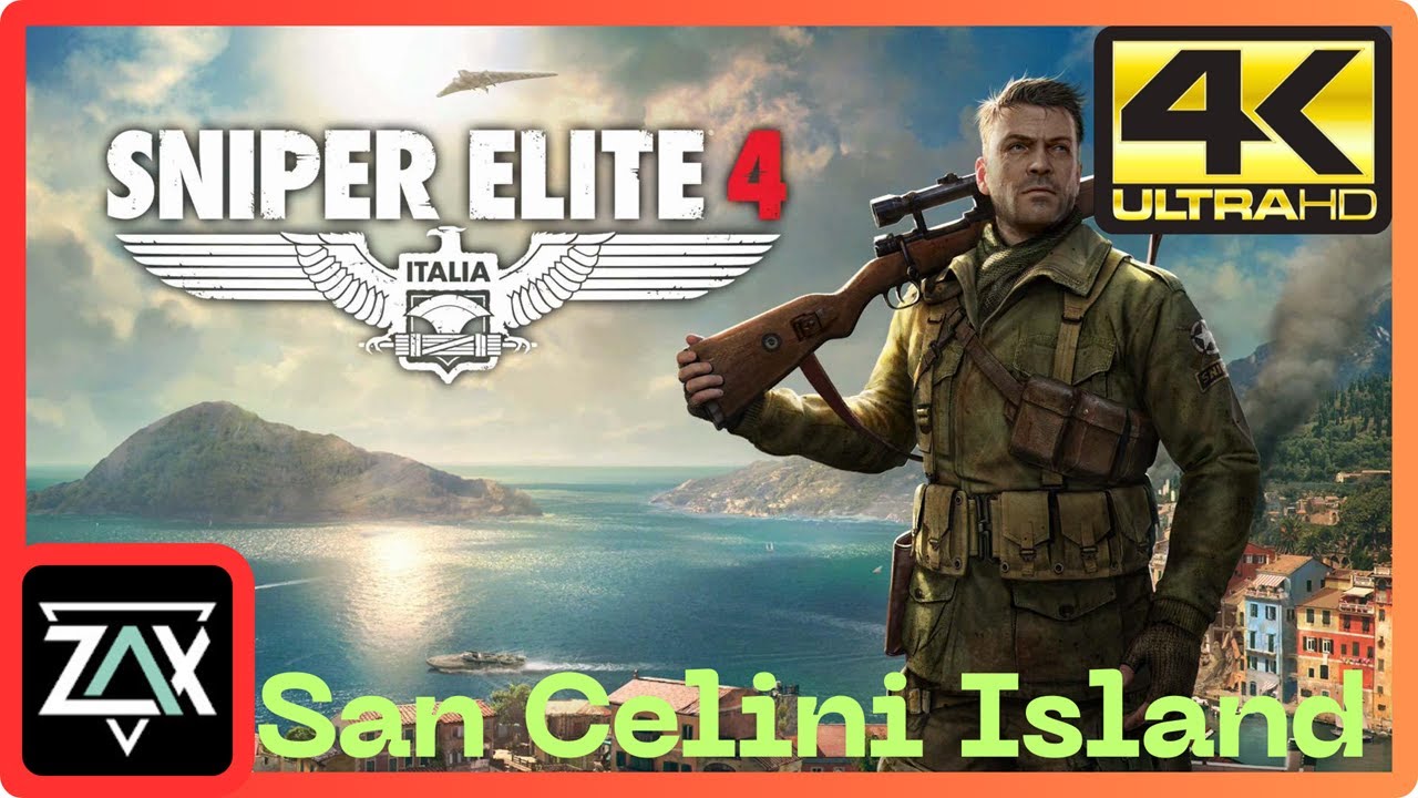 SNIPER ELITE IV | SAN CELINI ISLAND | GAMEPLAY WALKTHROUGH | 4K 60FPS ULTRA | NO COMMENTARY