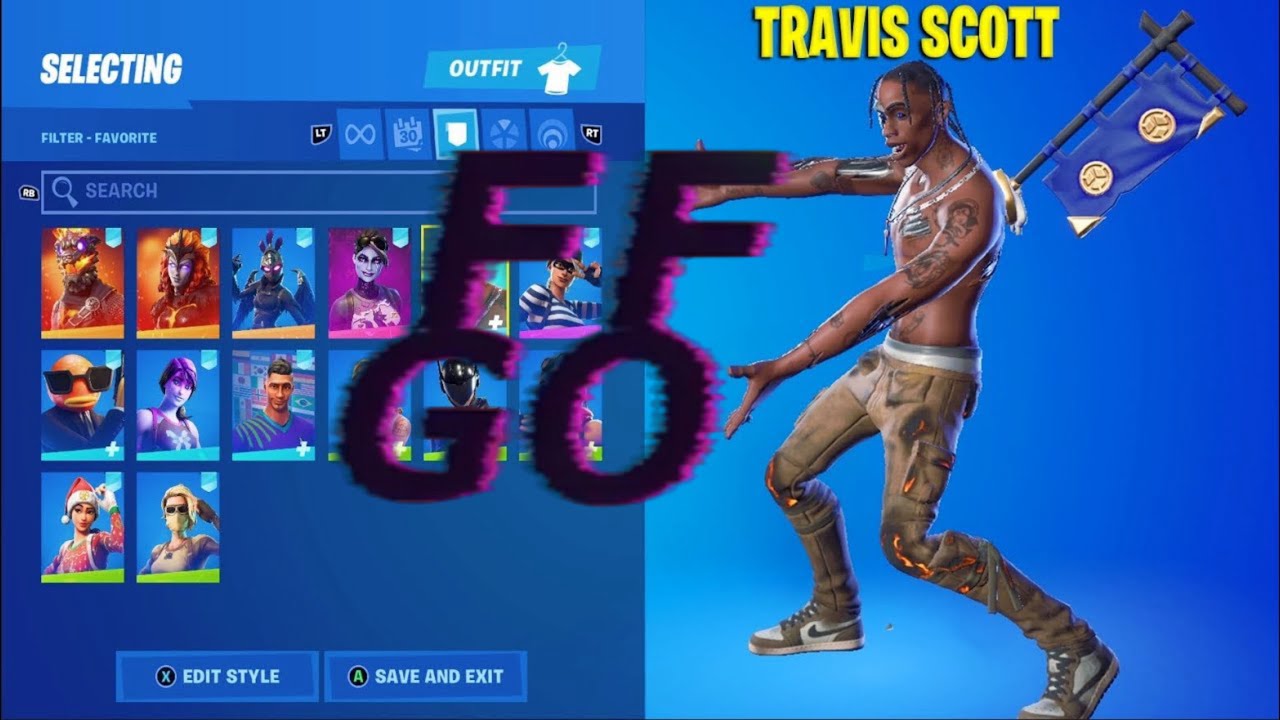 I buy a Fortnite Travis Scott skin account from FFGO.IT
