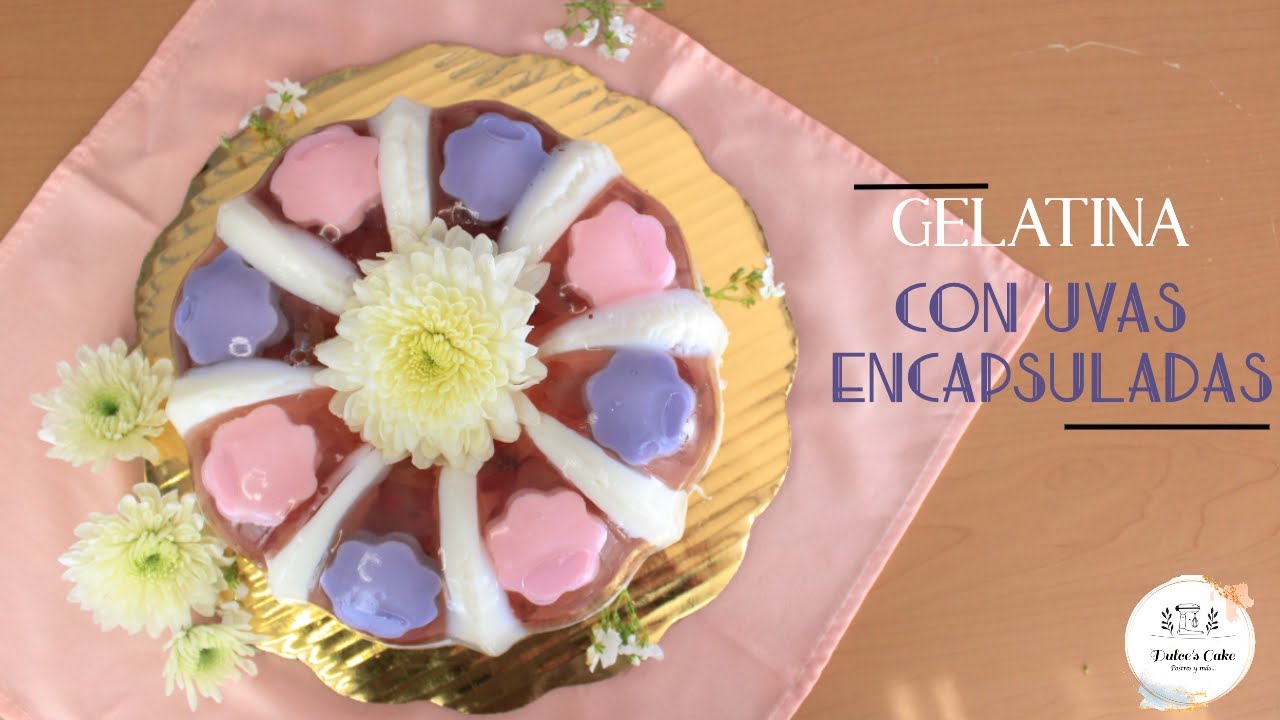 GELATINA DE UVAS ENCAPSULADAS PARA AÑO NUEVO / RECETA NAVIDEÑA / DULCES CAKE