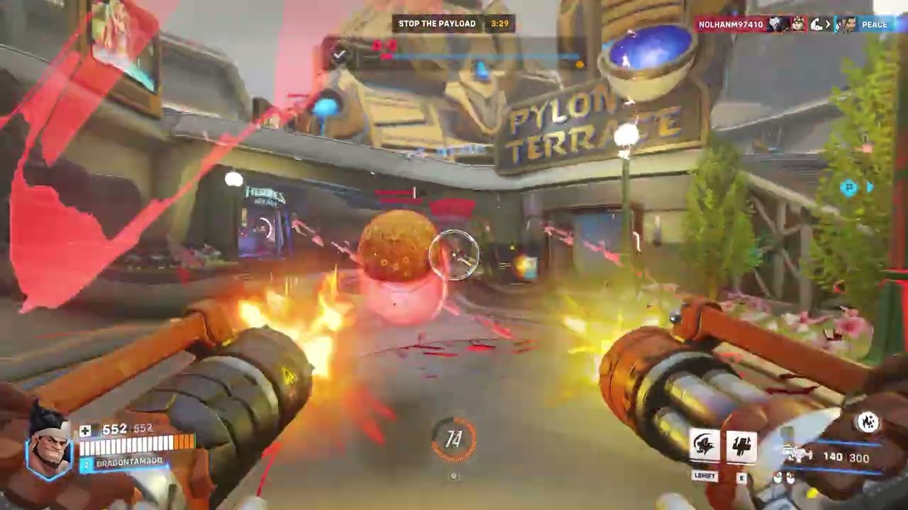 Overwatch2: Mauga gameplay Blizzard World (no commentary)