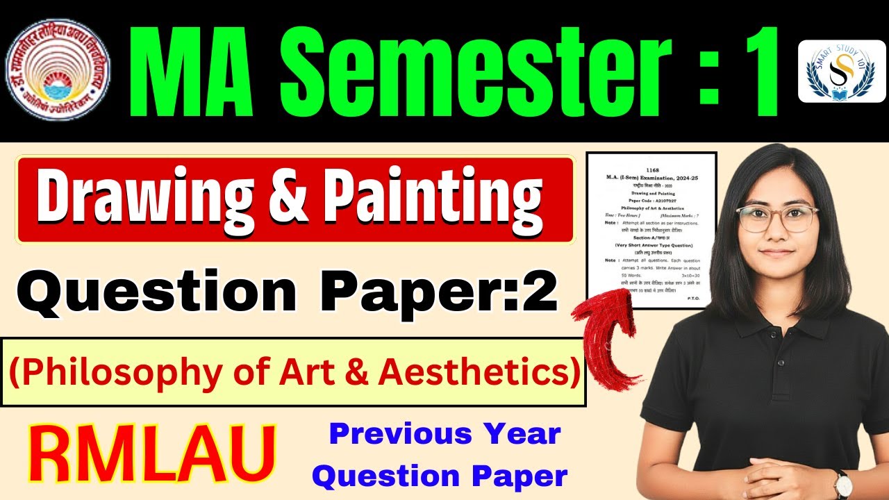MA Drawing & Painting Sem 1 PYQ | Philosophy of Art & Aesthetics | RMLAU