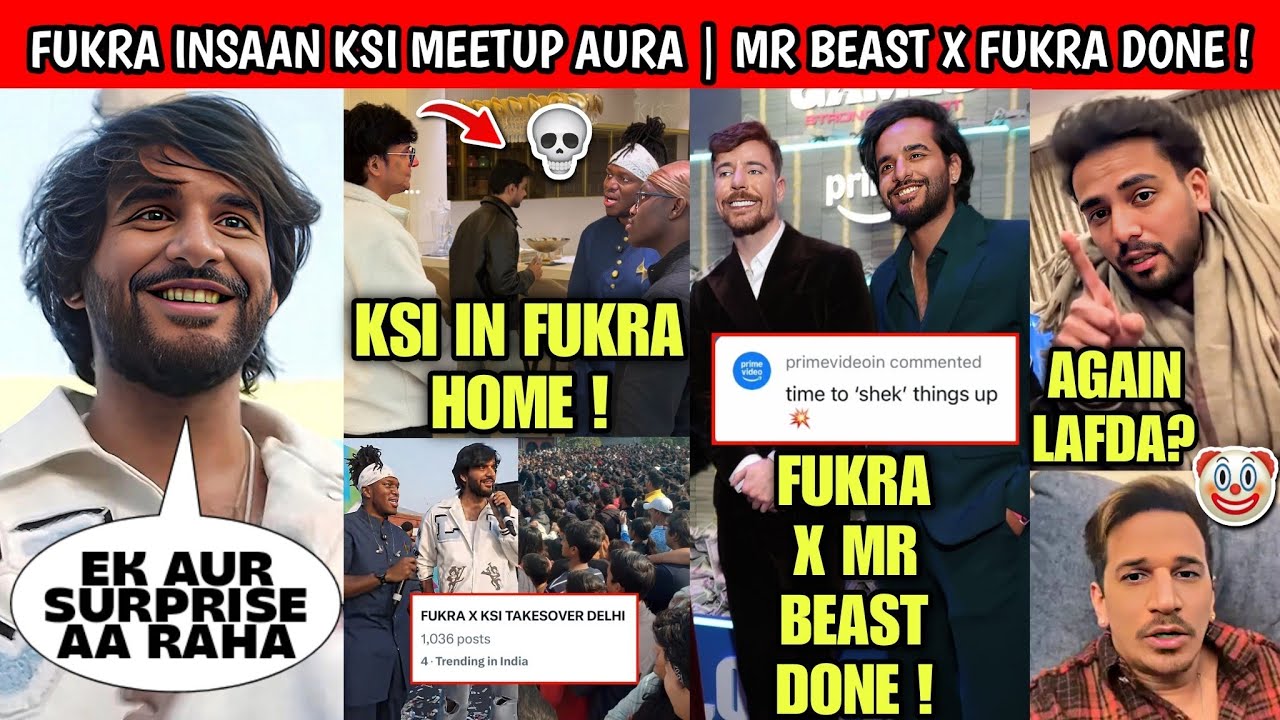 OMG!🤯 Fukra Insaan Ksi Meetup Aura After Meetup Ksi Stay In Fukra House | Mr Beast X Fukra Done !