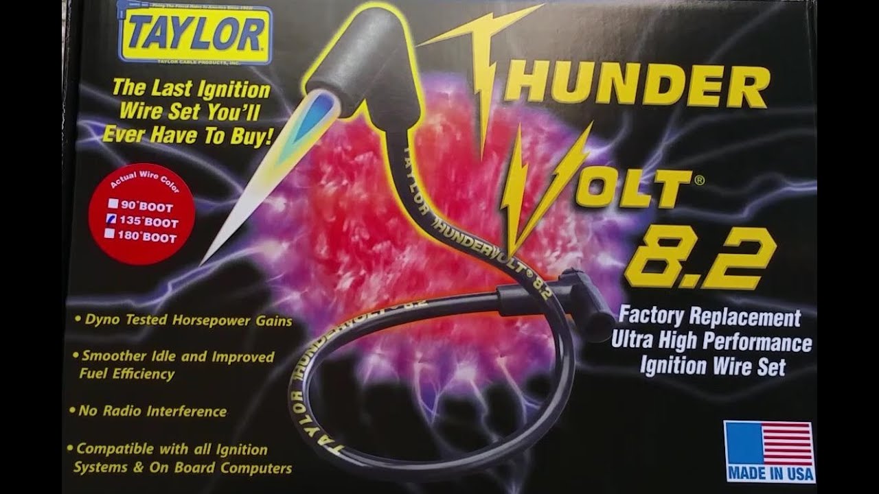 Taylor Thundervolt 8.2 LS4 LS1 Spark Plug Wires unbox and test