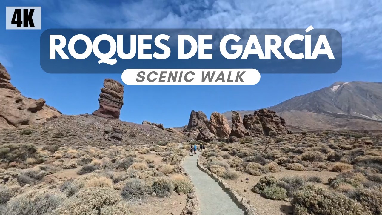 Roques de García hiking trail | 4K Scenic Walk | Tenerife | Teide
