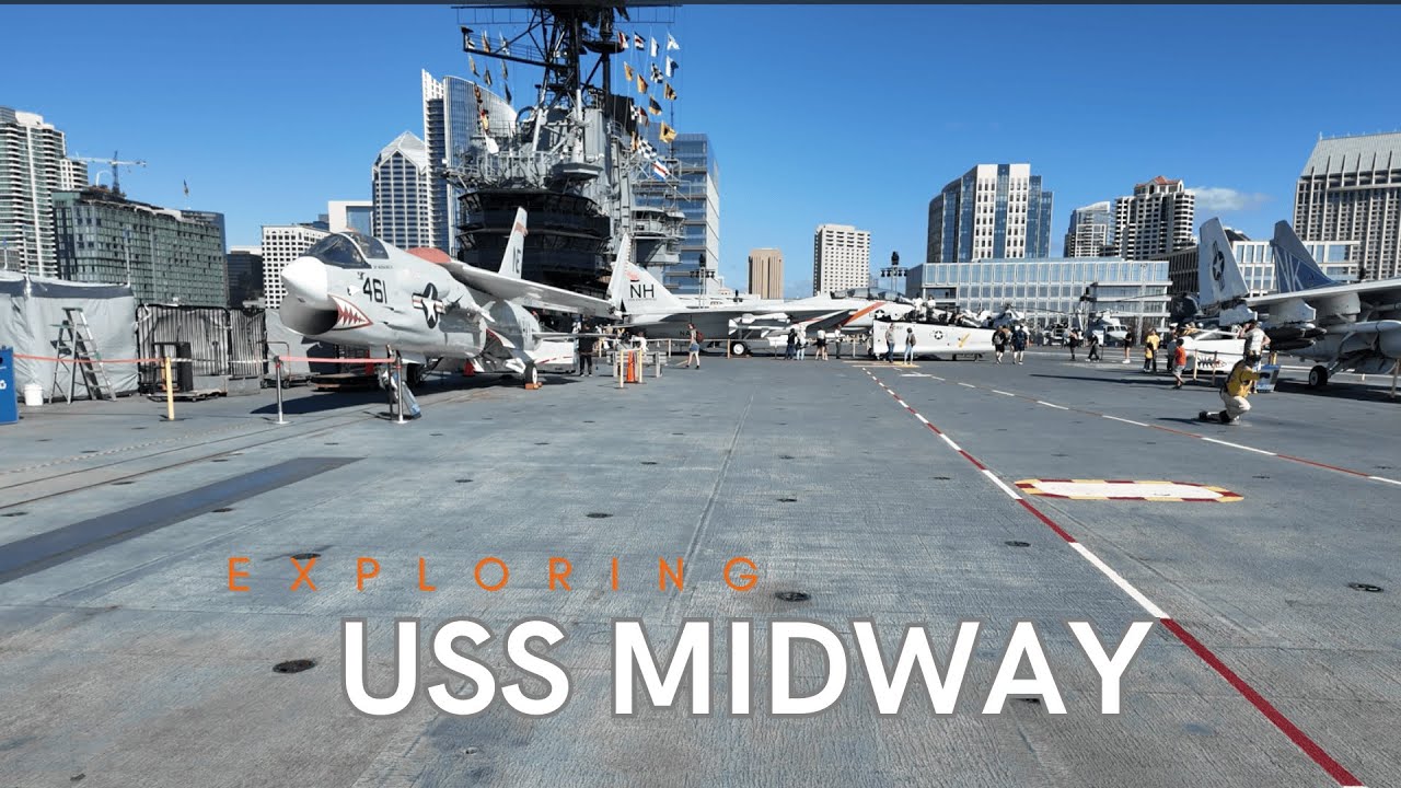 Exploring USS Midway CV-41 Aircraft Carrier in San Diego CA