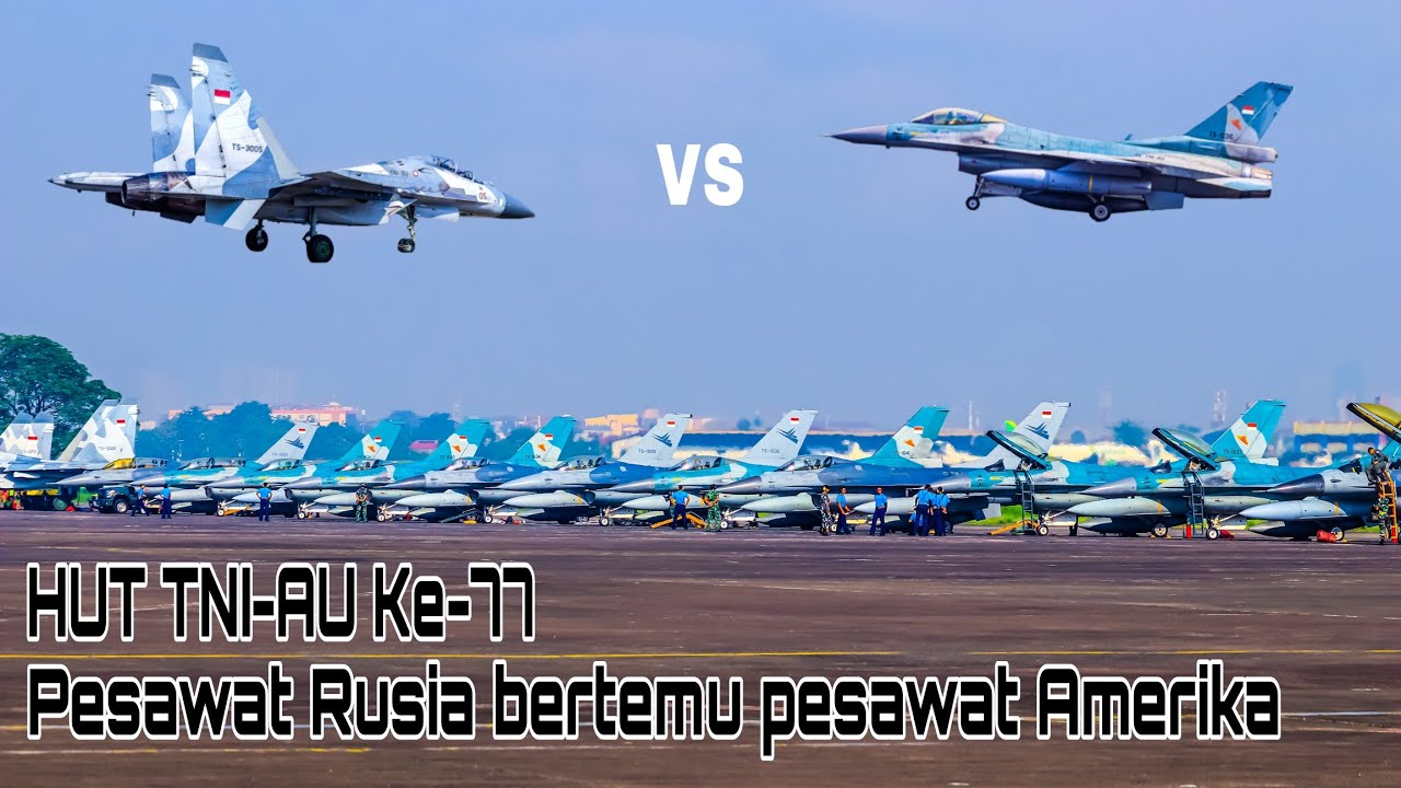 HUT TNI-AU I Atraksi hebat pesawat tempur Indonesia di langit Jakarta