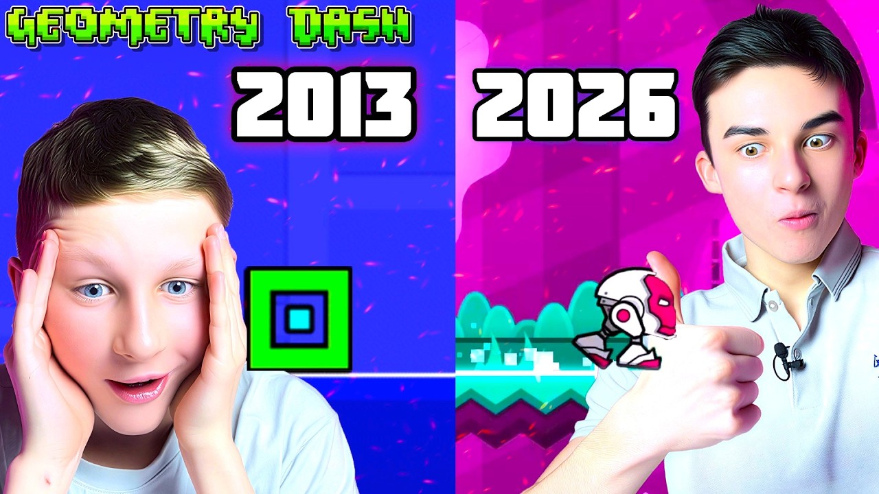 КАКОЙ БЫЛА ГД 13 ЛЕТ НАЗАД?? СКАЧАЛИ САМУЮ ПЕРВУЮ ВЕРСИЮ GEOMETRY DASH!