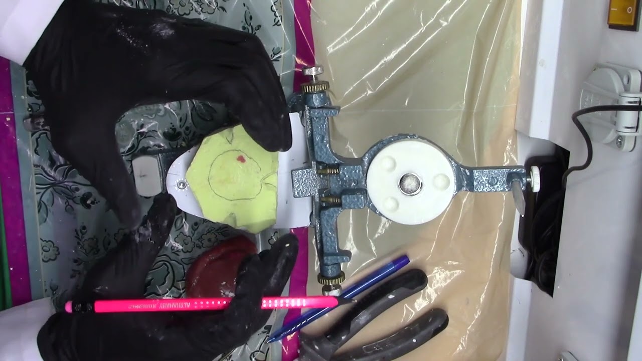 Mounting by using mean value articulator