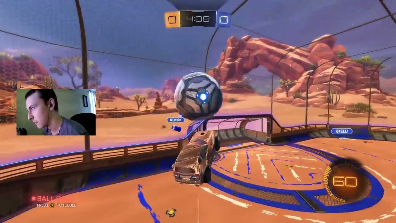 I playing rocket league ment cool dude and then 1v1