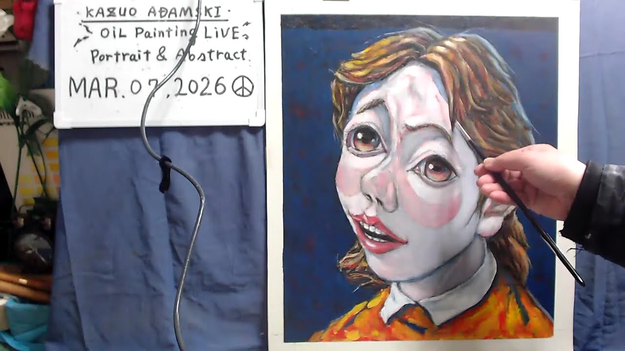 Oil painting  portrait day 5 END op1648-5   [LIVE]--  